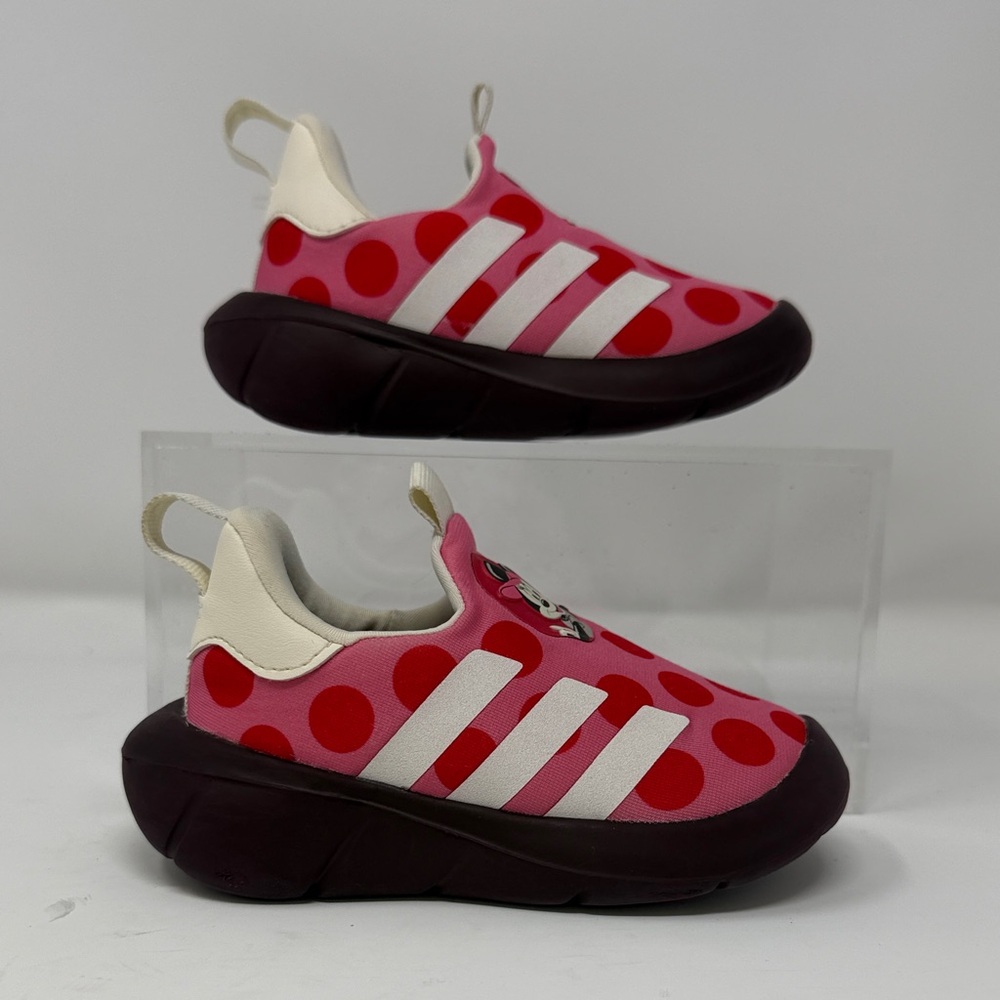Adidas toddler girls Minnie Mouse Monofit Slip-on Training Sneakers Size 51/2 K - Picture 2 of 8